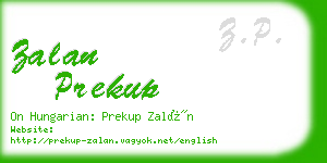 zalan prekup business card
